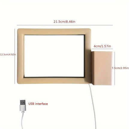 GlowNote Lamp – Moderne LED Nachtlamp met Schrijfbaar Bord