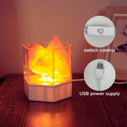 HimalayanGlow Lamp – Sfeervolle Zout Nachtlamp met USB