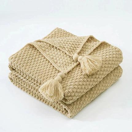 NordicCozy – Handgeweven Woldeken met Franje