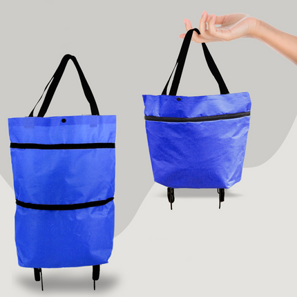 CarryFlex - Praktische 2-in-1 Boodschappentas met Wielen