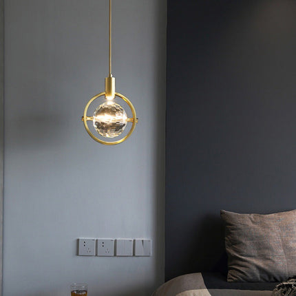 CrystalChic Pendant - Ringvormige LED Hanglamp met Sprankelende Kristallen