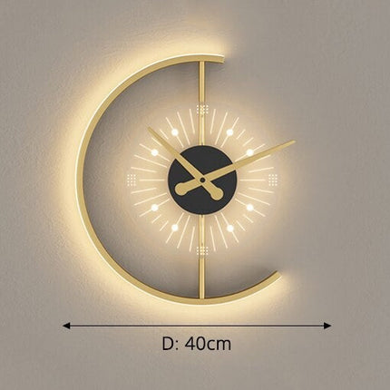 Stijlvolle LED Wandklok met Verlichting – Modern Design en Sfeer