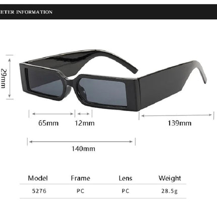 Victor Shades – Subtiele Rectangular Zonnebril