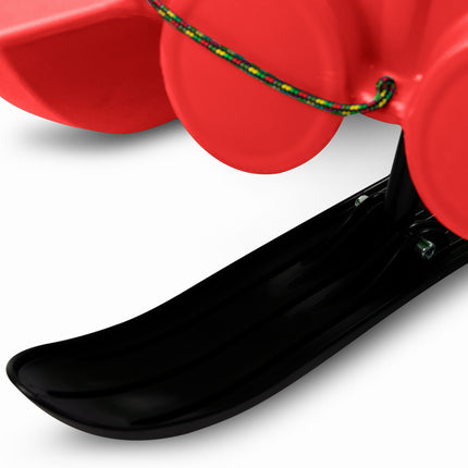 SnowGlide Slede - Lichtgewicht Rood Kunststof met Stuur