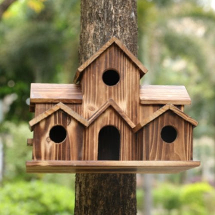 NatureNest – Stijlvol Handgemaakt Vogelhuis van Hout