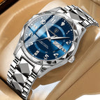 Zilver Schelp Blauw Oppervlak