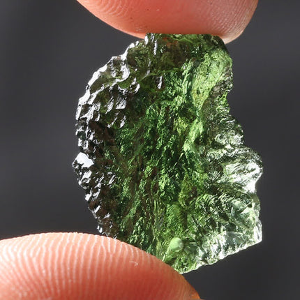 Alina's Enchanting Green Moldavite Pendant Necklace for Purification