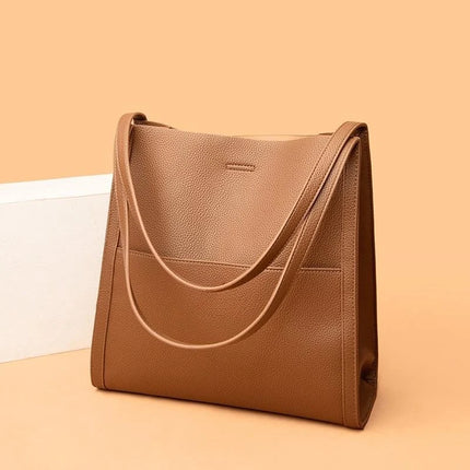 LuxeCarry - Elegante Leren Schoudertas voor Dames