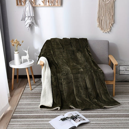LuxeFlannel – Dubbelzijdige Sherpa Deken voor Ultiem Comfort