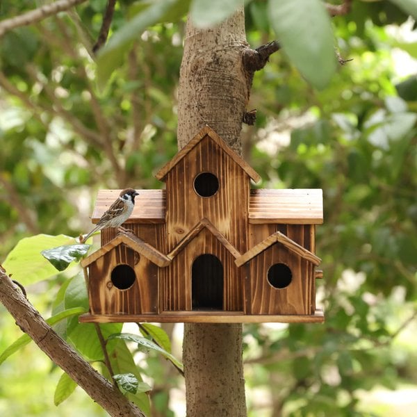 NatureNest – Stijlvol Handgemaakt Vogelhuis van Hout
