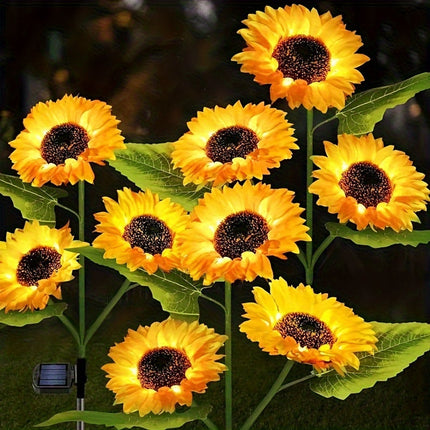 SolarBloom Light – Zonnebloem LED Tuinlamp 3 Koppen