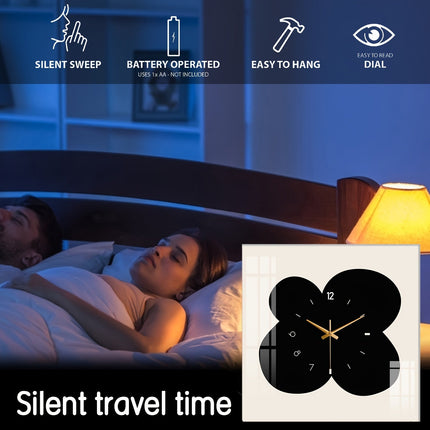FloralTime Clock - Elegante Wandklok met Bloemen