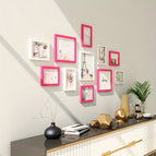 Wit Roze Rood / A (3 stuks 18 cm + 8 stuks 13 cm)
