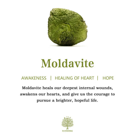 Alina's Enchanting Green Moldavite Pendant Necklace for Purification