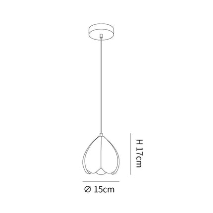 FlowerGlow Hanglamp - Elegante Crèmekleurige Hanglamp voor Warme Sfeervolle Interieurs