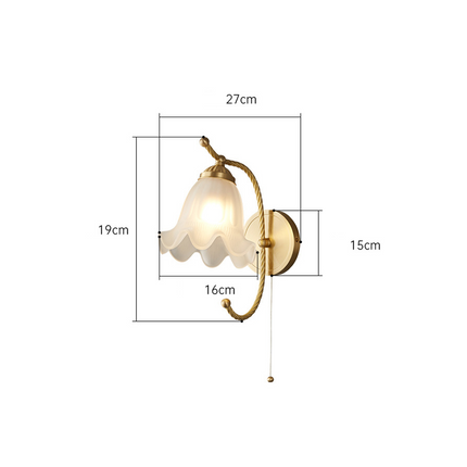 VintageGlow – Retro Glazen Wandlamp voor Sfeer