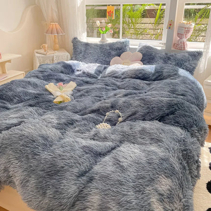 FluffCandy - Luxe Langharig Dekbedovertrek voor Winterse Warmte