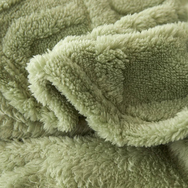 CozyLuxe - Luxe Lamswollen Deken voor Slaapkamer