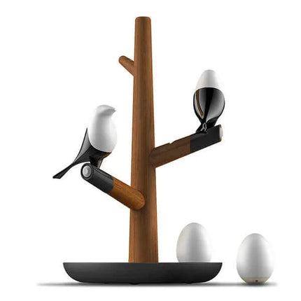 BrightOak Elegance - Slimme Houten Tafellamp met Bewegingssensor