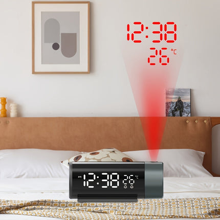 ProjectElite Clock - Zwarte Moderne Weerstandwekkende Projectieklok