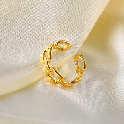 NexaTwist - Trendy Gedraaide Ring Schakel