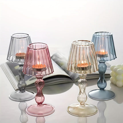 CrystalGlow – Luxe Glazen Tafellamp & Kandelaar