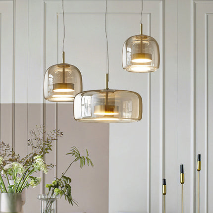Hailie LED – Retro Amber Hanglamp voor Sfeervolle Verlichting