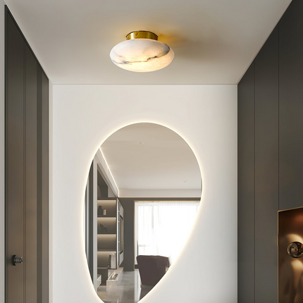 LumièreWand Lamp - Luxe Minimalistische Alabaster Wandverlichting
