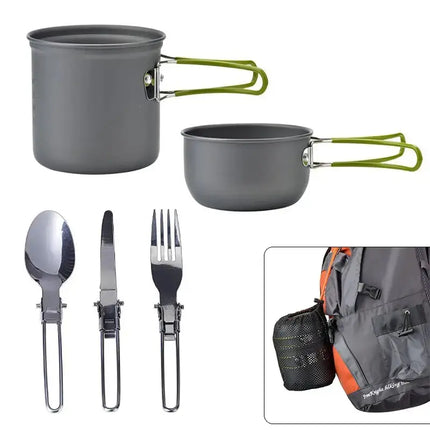 TrekChef - Complete Camping Kookset met Bestek