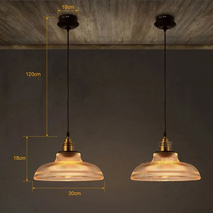 LumiAura Scandinavische Hanglamp – Vintage Elegantie in Glas
