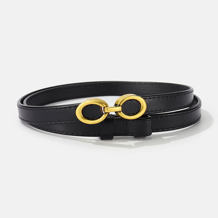 LuxeRing Belt - Elegante Leren Riem voor Dames