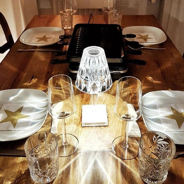 LuxeGlow - Elegante Kristallen Tafellamp voor Woonkamer