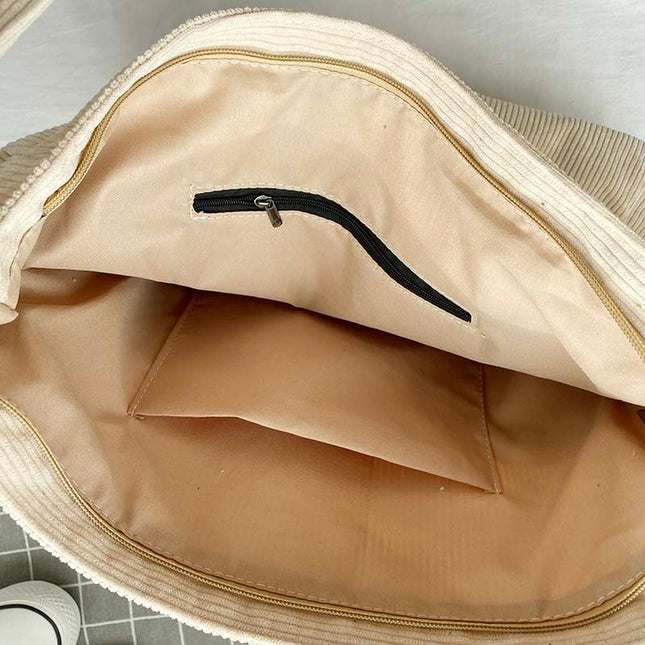 StyleLoom - Luxe Corduroy Schoudertas voor Vrouwen