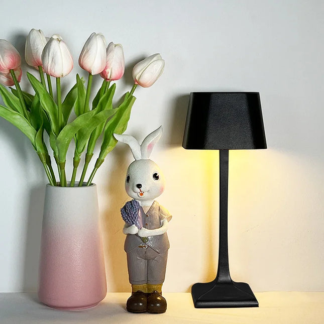 Seraphine Lumière - Draadloze Oplaadbare LED USB Vierkante Tafellamp