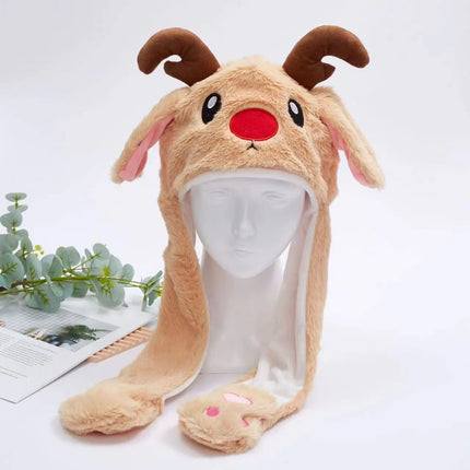BunnyBounce Hat – Schattige Muts met Beweegbare Oortjes