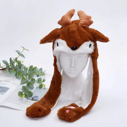 BunnyBounce Hat – Schattige Muts met Beweegbare Oortjes