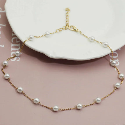 Luxe Gouden Parelketting - Marilena Elegantie