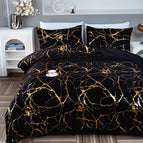 Zwart / 135x200cm 2-delige set (inclusief 1 dekbedovertrek 135x200cm + 1 kussensloop 50x75cm)
