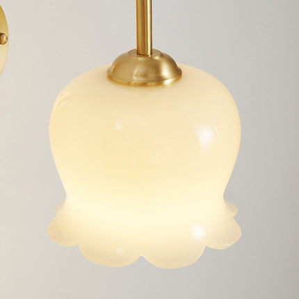 FrenchBloom – Elegante Bloem Wandlamp van Glas
