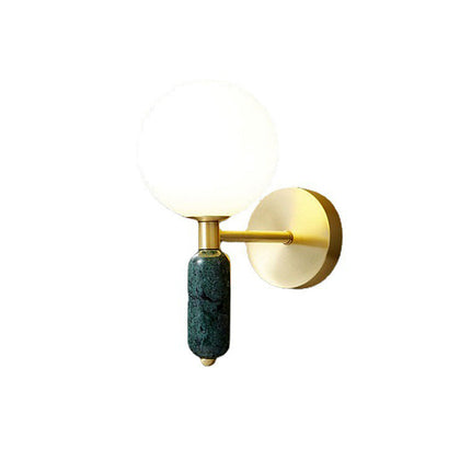 Luminous Stone - Stijlvolle Marmeren Bed- en Wandlamp