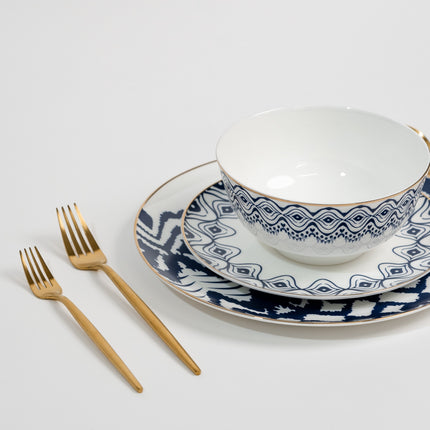 Parker Blue - Luxe Blauw Bordenset van Luminoir