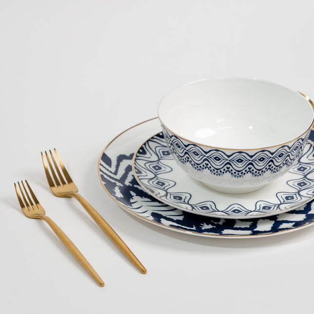 Parker Blue - Luxe Blauw Bordenset van Luminoir