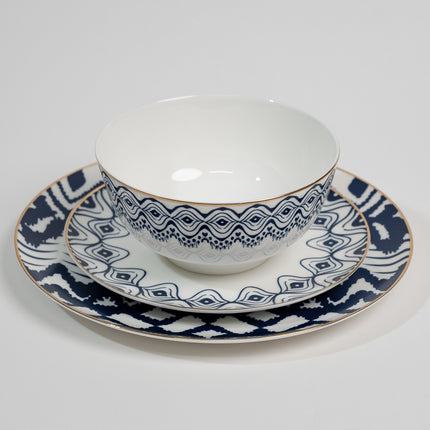 Parker Blue - Luxe Blauw Bordenset van Luminoir