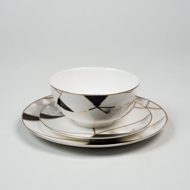 Luminoir Transform - Luxe Gouden Marmeren Bordenset