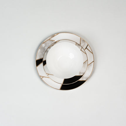 Luminoir Transform - Luxe Gouden Marmeren Bordenset