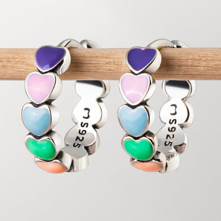 Celestina's Enchanting Rainbow Love Earrings