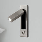 Nikkel / Warmwit / Dia 5cm x H 17.8cm vierkant (Drukknop schakelaar)