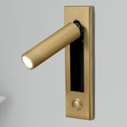 Koper / Warmwit / Dia 5cm x H 17.8cm cilinder (Drukknop schakelaar)