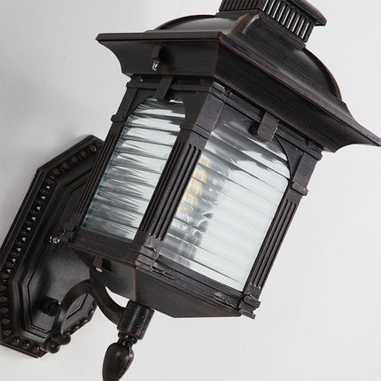 ElegantGlow - Luxe Zwarte Buitenwandlamp voor Balkon