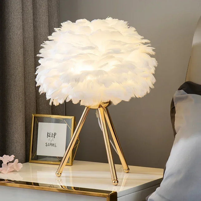 Luxe Ganzendons Lamp – Natuurlijke Elegant Verlichting